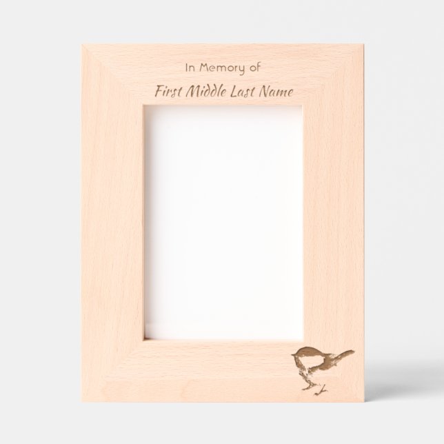 Memorial Keepsake Chickadee Bird Winter  (Front)