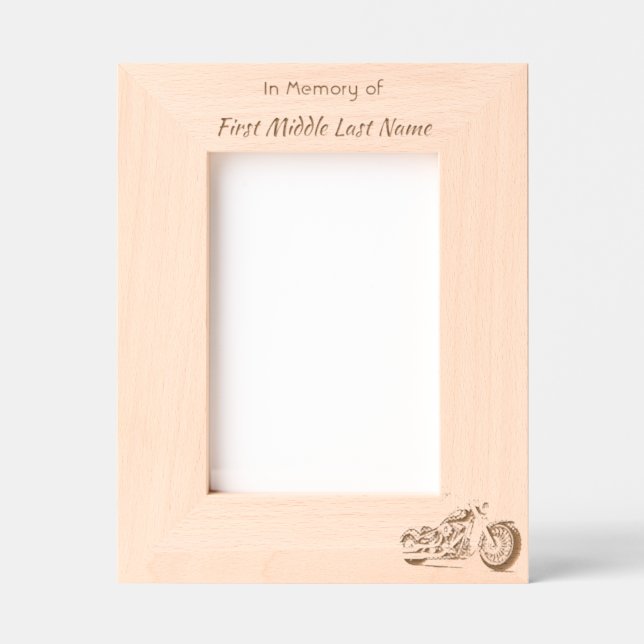 Memorial Keepsake Motorcycle Biker  (Front)