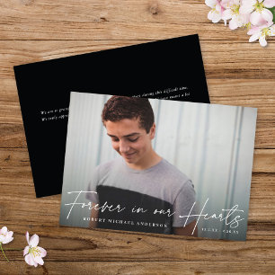 Memorial Moderno Para Sempre Em Nosso Cartão com f