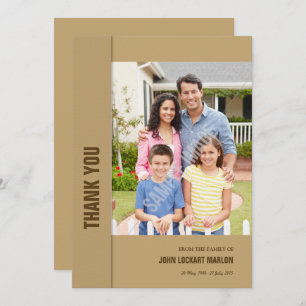 Memorial Obrigado Cartão com fotos