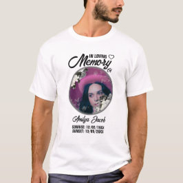 Memorial Personalizado Descanso em Camisa de Paz |
