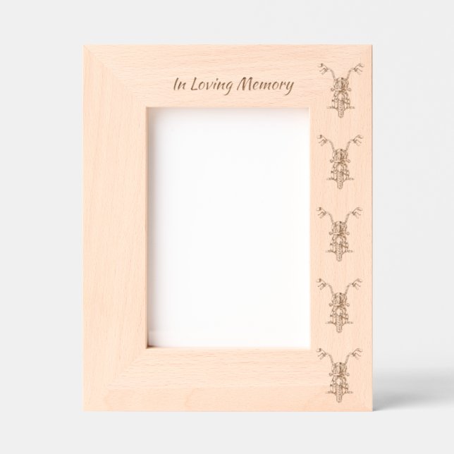 Memorial Photo Motorcycle Biker (Front)