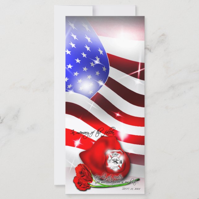 Memorial Rack Card 9/11 de setembro (Frente)