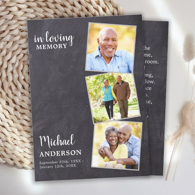 Memorial Russo 3 Fotopoem Cartão Funeral Orador (Criador carregado)