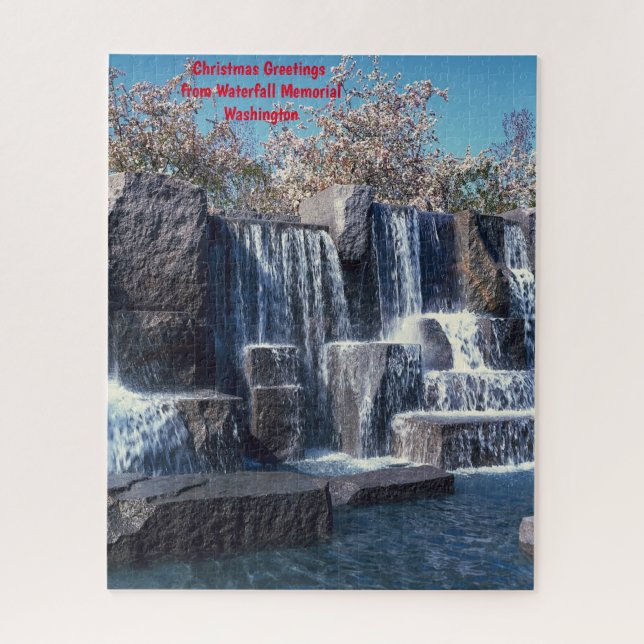 Memorial Waterfall Washington DC. Quebra-Cabeça (Vertical)