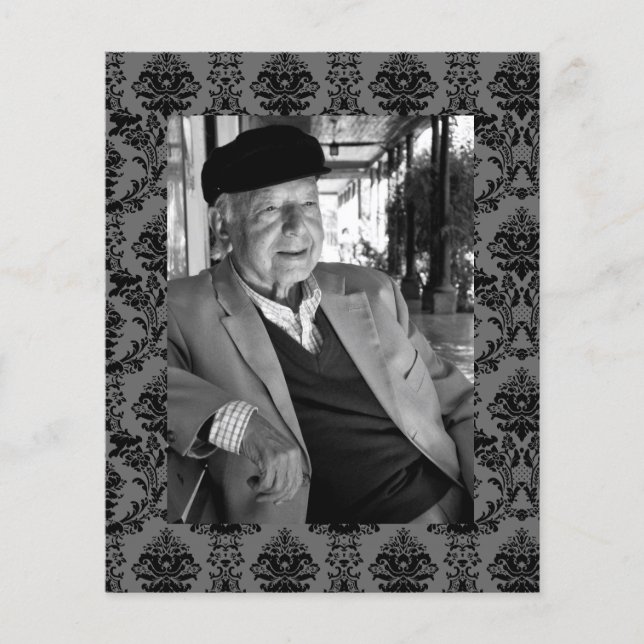 Memoriam Lembrança Folheto de Foto Funeral (Frente)