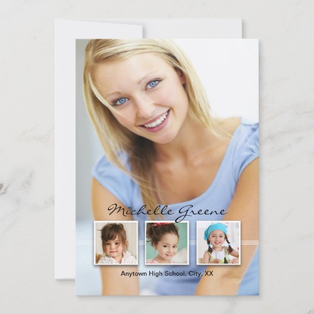 Memórias 4 Anúncio de Graduação de Fotos (Frente)