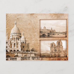 Memórias Antigas de Cartão Postal de Paris
