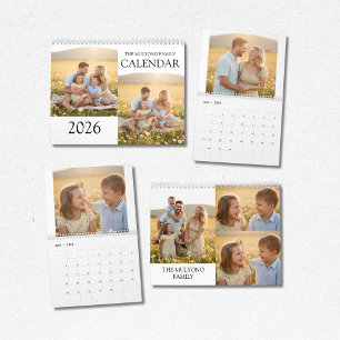 Memórias da Família 2026 Calendário de Fotos Gua