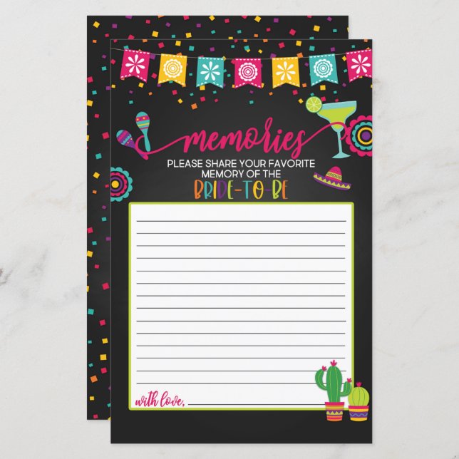 Memórias da Noiva a Ser - Fiesta (Frente/Verso)
