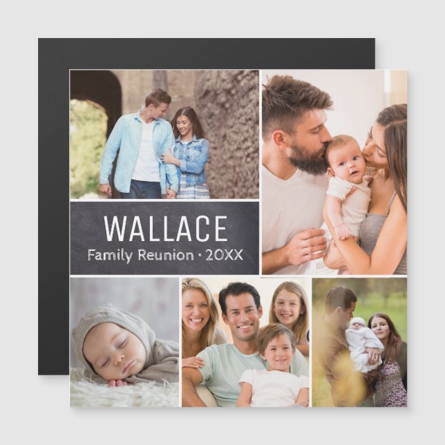 Memórias de Fotografia de Reunião da Família perso (Frente/Verso)