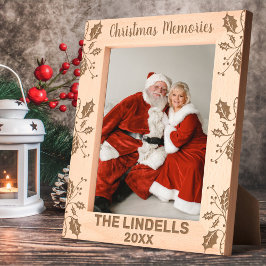 Memórias de Natal Holly deixa nome personalizado