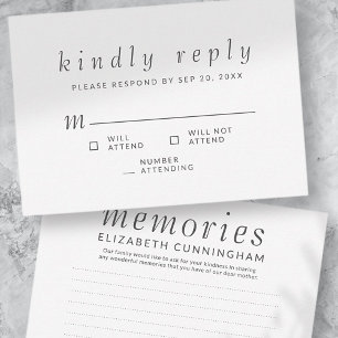 Memórias Simples do Funeral Memorial - Resposta ge