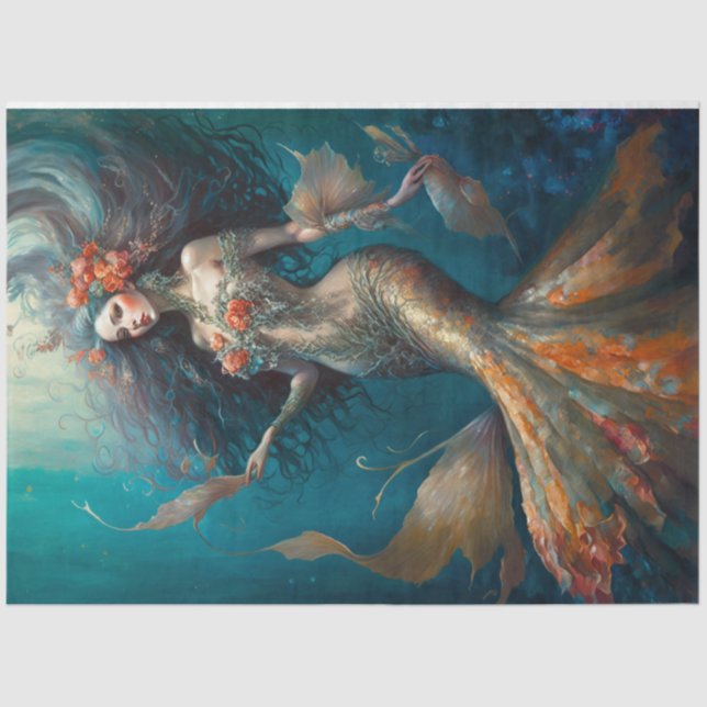 Memorizando Papel Tecido Sereia (Frente )