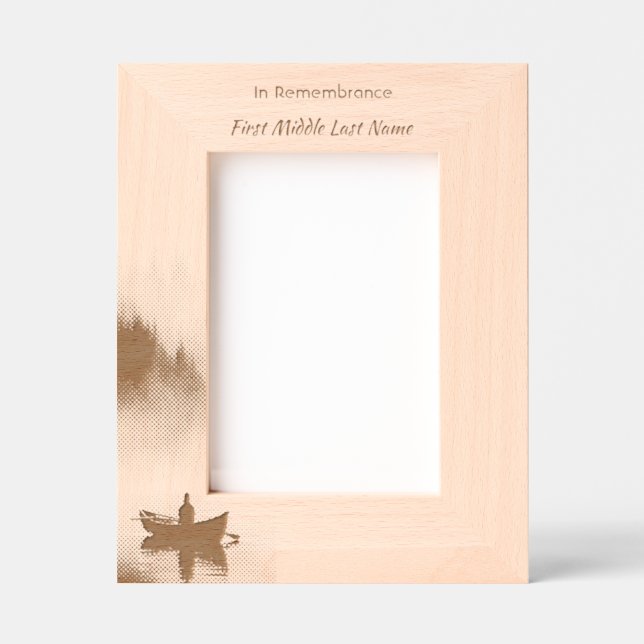 Memory Remembrance Keepsake Wilderness Lake Canoe (Front)