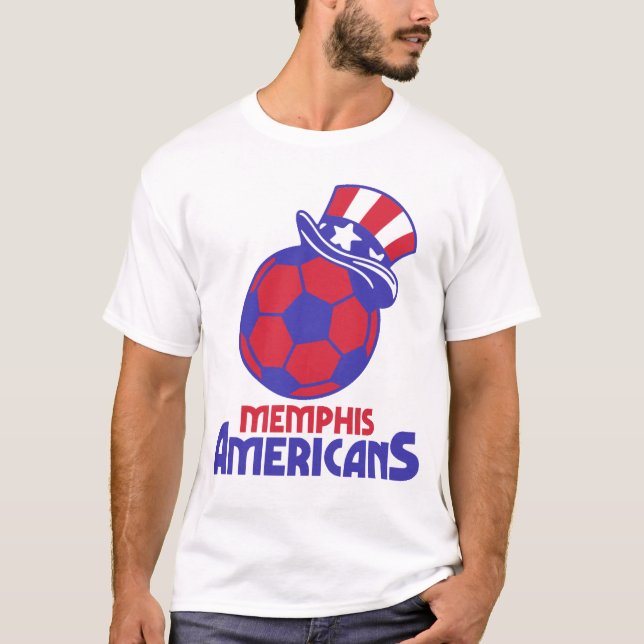 Memphis Americanos MISL Retro T-shirt no interior  (Frente)