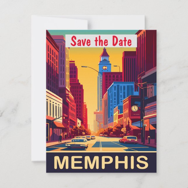 Memphis Salve a Data, Cartão Postal Antigo (Frente)
