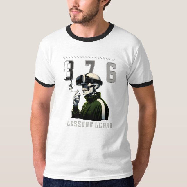 Men Champion Gorilla Lessons Learn T-Shirt (Frente)