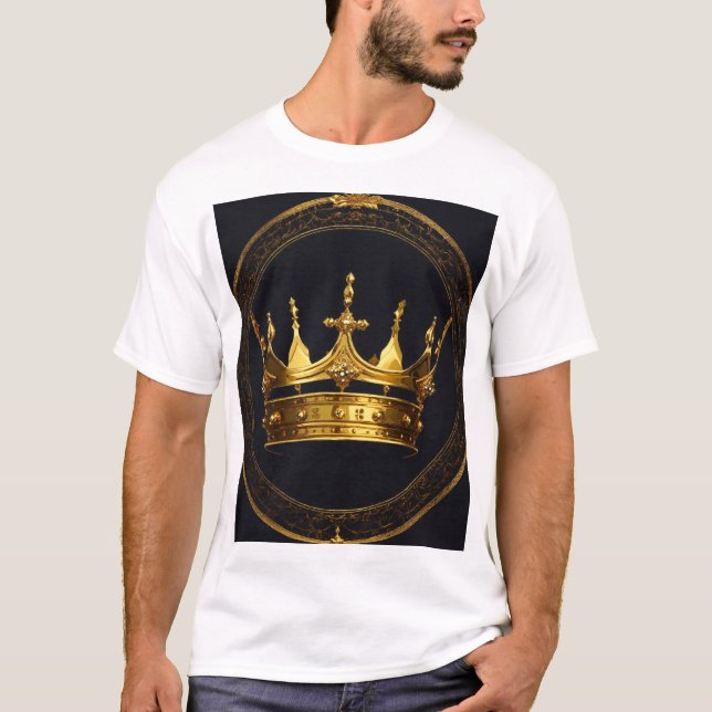 Men’s King Logo T-Shirt | Crown Royal Style Tee (Frente)