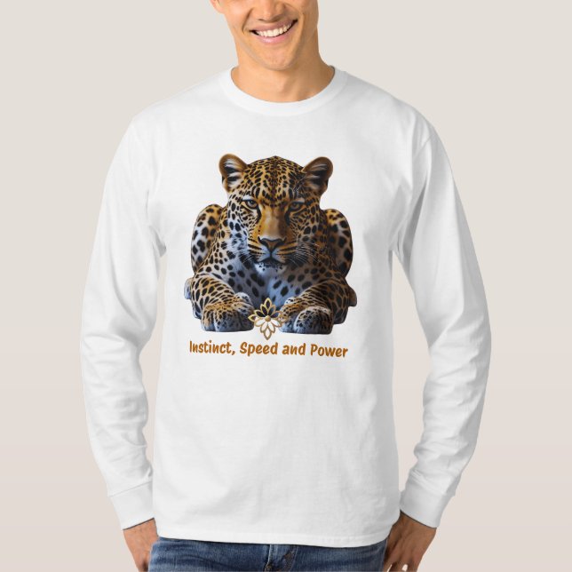 Men’s T-Shirt with Leopard Logo (Frente)