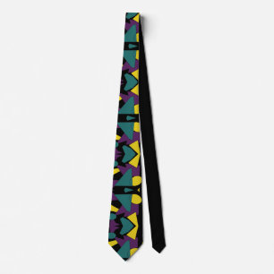 Men Tie abstrato retro corporações gravatas de m