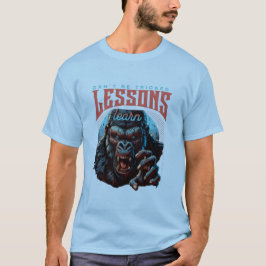 Men Wise Gorilla Lessons Learn T-Shirt
