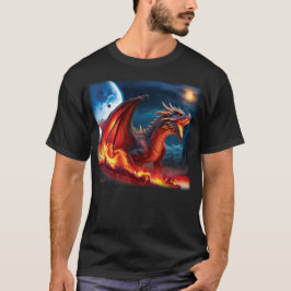 Menacing Red Dragon T-shirt