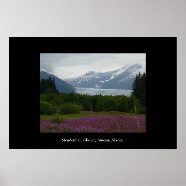 Mendenhall Glacier, Juneau, Poster do Alasca (Frente)