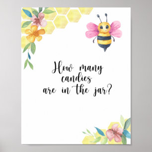 Menina Adivinha quantas doces Poster