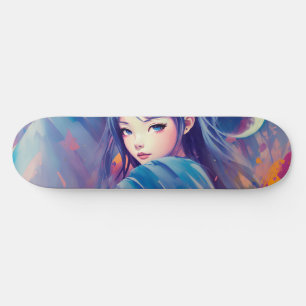 Menina anime skateboard Ai