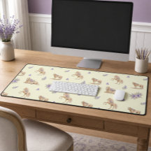 Menina Cavalo Roxo Amarelo Padrão Floral