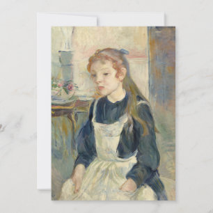 Menina com um Apron   Berthe Morisot