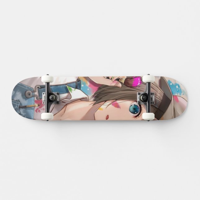 Menina de Anime no skate, skate de Menina de Anime