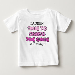 Menina de Aniversário, nome e idade, Camisa de Bol