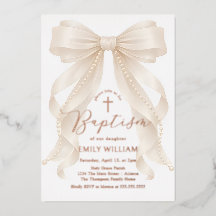 Menina de Arco de Pérolas Batismo Crisma