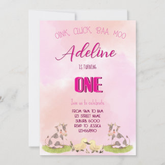 Menina de fazenda de Convite ONE