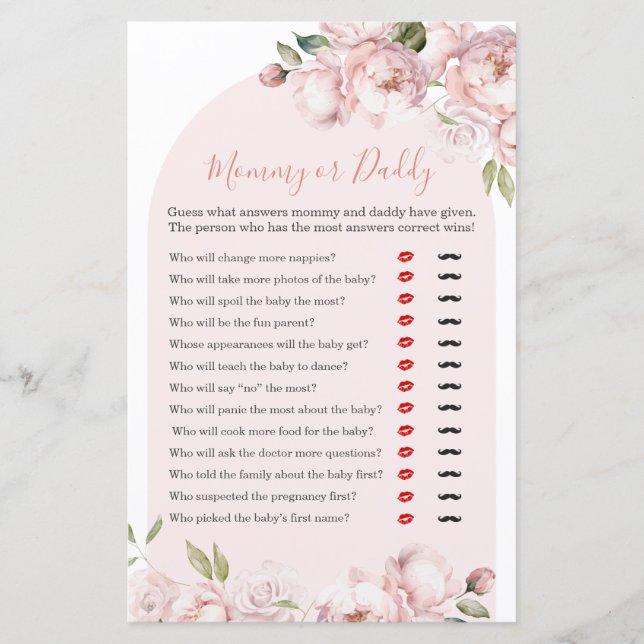 Menina de Flores Rosas Bebê Em Floração Mamãe ou P (Frente)