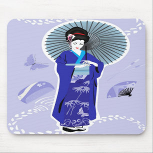 Menina de gueixa Mousepad