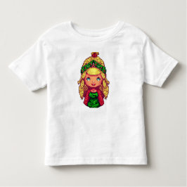 Menina de Natal de camiseta