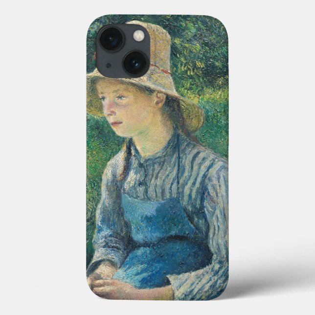 Menina do camponês de Camille Pissarro | com um (Verso)