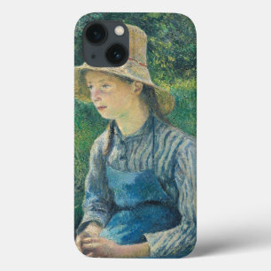 Menina do camponês de Camille Pissarro com um