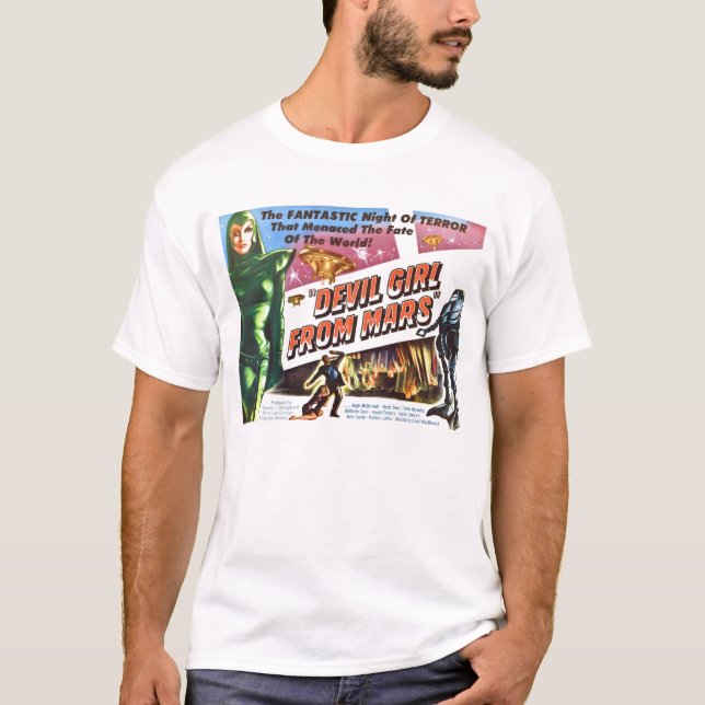 Menina do diabo do t-shirt de Marte (Frente)