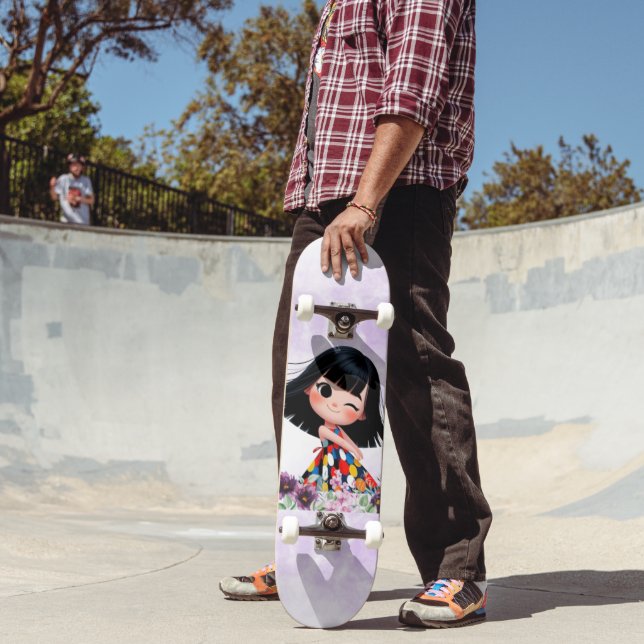 menina doce Skateboard (Ao ar livre 2)