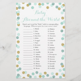 Menina e Dourado Bebê ao redor do jogo de tradução