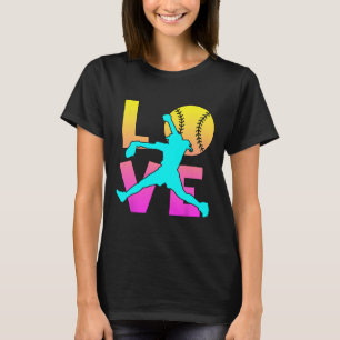 Menina Eu Amo Camiseta Macia Crianças Adolescente
