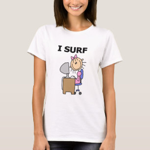 Menina Eu Surfo Camisetas e Presentes na Web