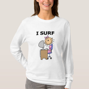 Menina Eu Surfo Camisetas e Presentes na Web