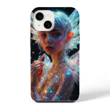 Menina Fada Mágica Brilho Capinha para iPhone 14 -
