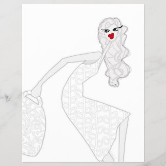 Menina Feliz Dançando Glam Colorindo Folheto Papel