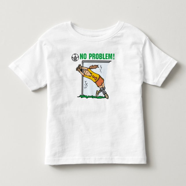 Menina, Futebol Goalie T-shirts e presentes (Frente)